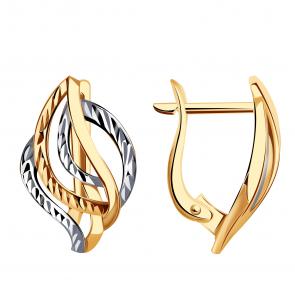 Золотые серьги МАГНАТ МА 011101 фото